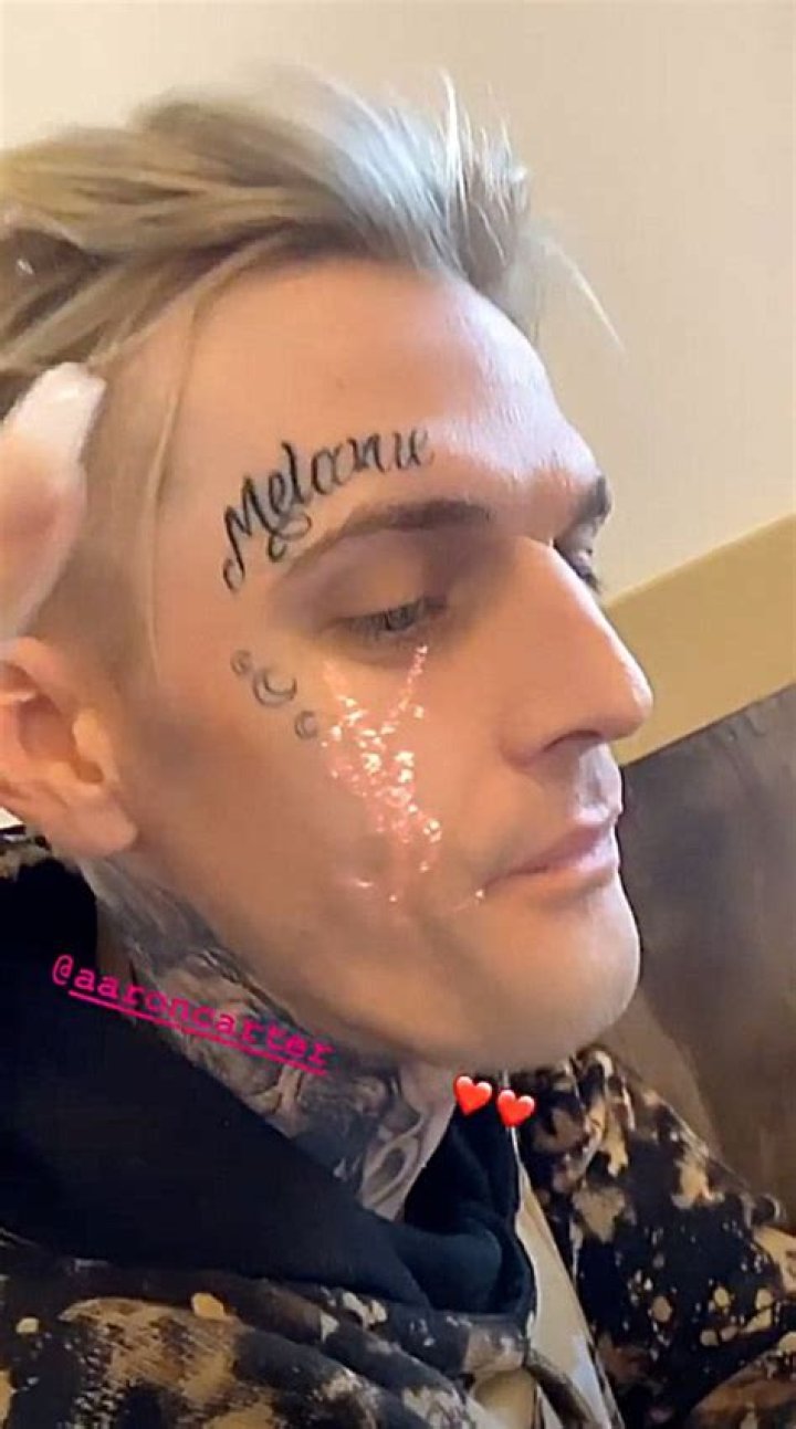 Aaron Carter Posts New Face Tattoo On Instagram — Pics – Hollywood Life
