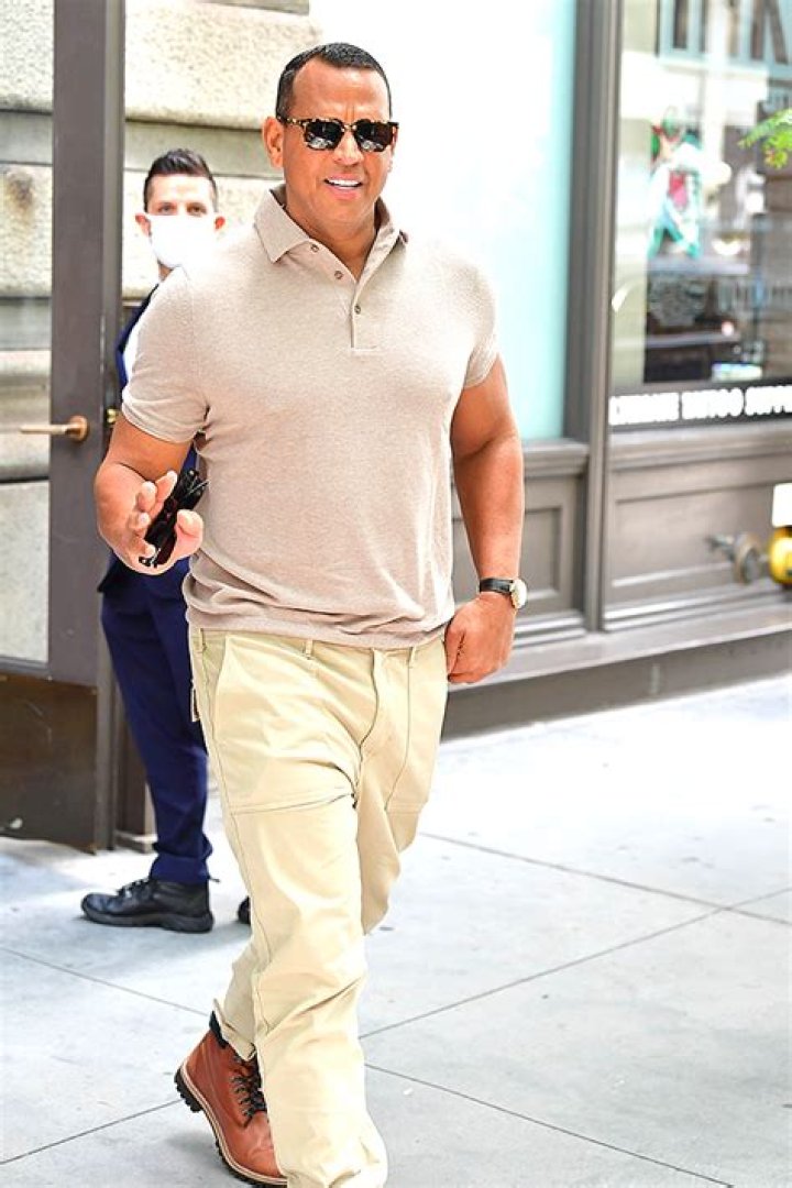 A-Rod Reveals His Arm Muscles In Tight Shirt As He Leaves Katie Holmes Apartment Building