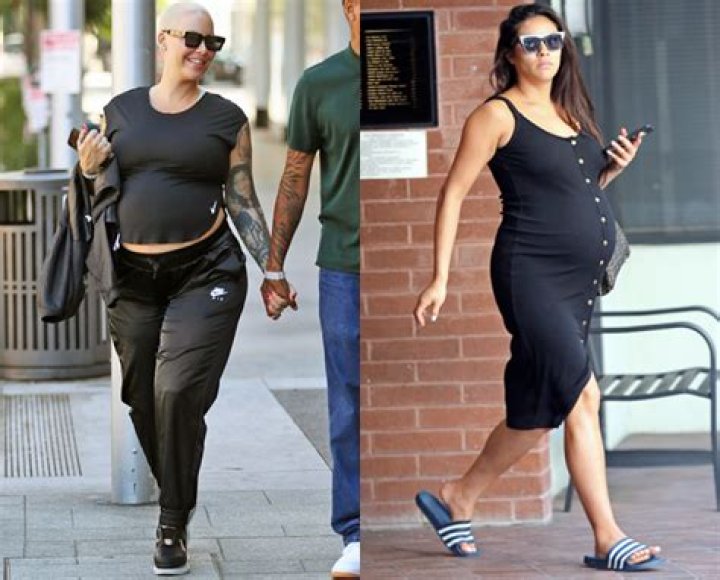 Amber Rose & Shay Mitchell Show Off Their 9-Month Baby Bumps Days Before Giving Birth — New Pics