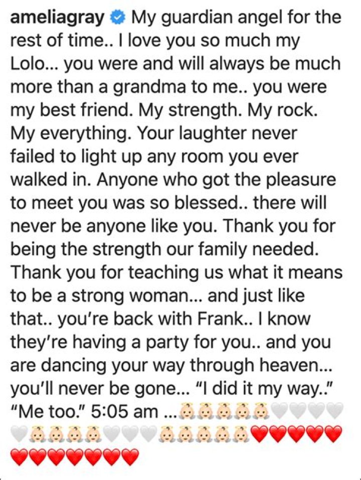 Amelia Hamlin Pays Tribute To Grandmother Lois After Her Death: ‘You Were My Best Friend’