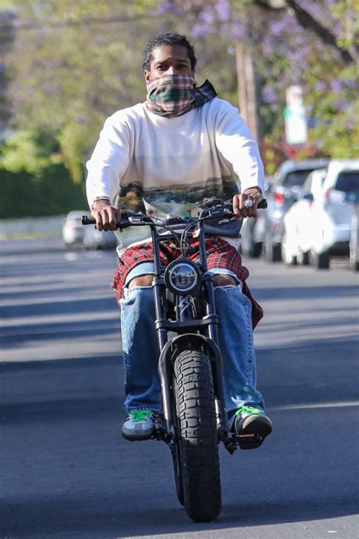 A$AP Rocky Goes For Solo Motorcycle Ride After Saying GF Rihanna Is The ‘Love’ Of His Life – See Pics