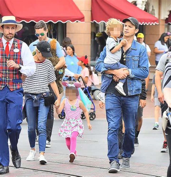 Ashton Kutcher & Mila Kunis Spend Family Day At Disneyland Amid Demi Moore Drama