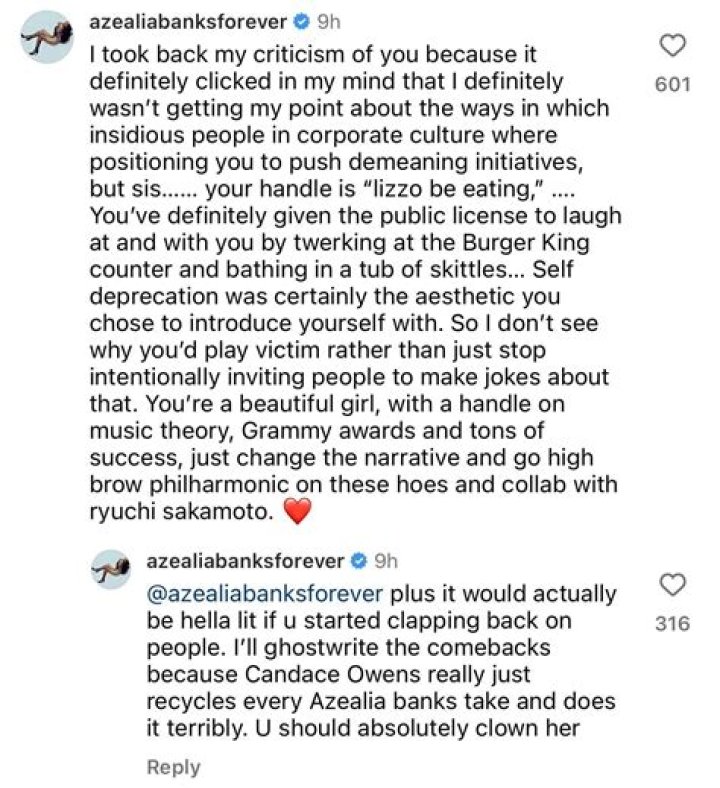 Azealia Banks Disses Lizzo As ‘Dumpy Fat Girl’ & Fans Clap Back At Her – Hollywood Life