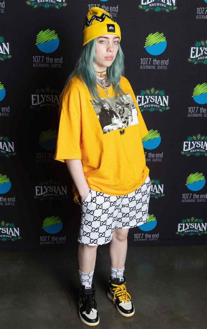 Billie Eilish Rocks Tie-Dye Outfit While Leaving A Photoshoot
