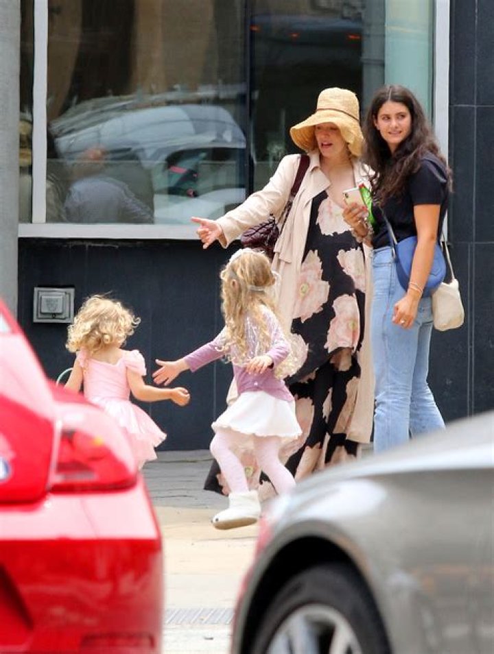 Blake Lively Glows As She Shows Off Baby Bump During Walk With Her Daughters In Boston