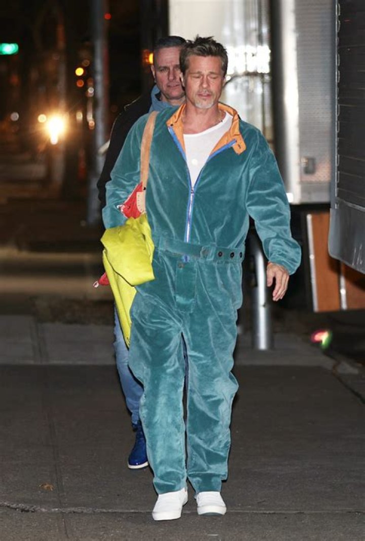 Brad Pitt, 59, Pulls Off Rocking A Velour Tracksuit While Out & About In NYC: Photo