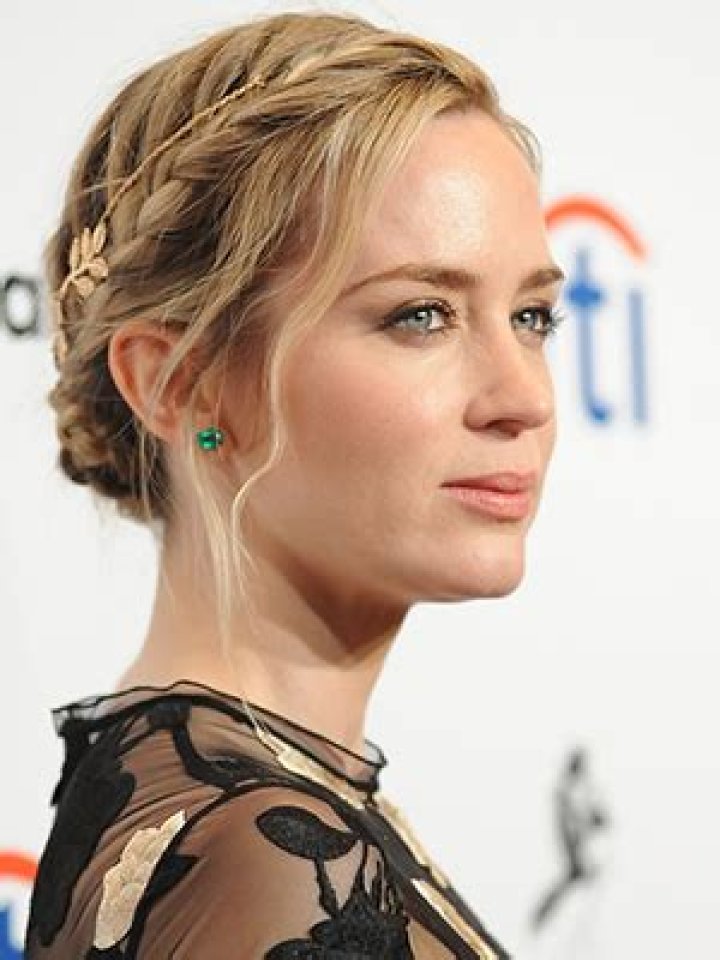 Braided Updo — See Emily Blunt’s Braid