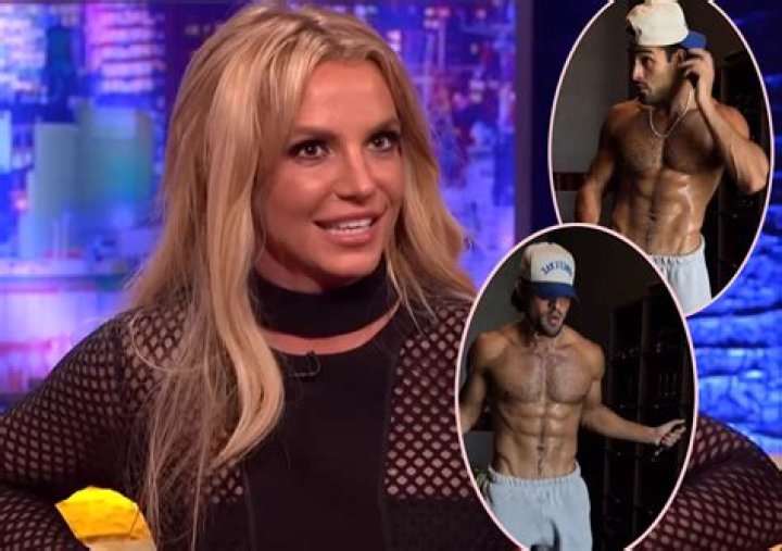 Britney Spears Dances In A Blue Bikini & High Socks With Shirtless Boyfriend Sam Asghari — Watch