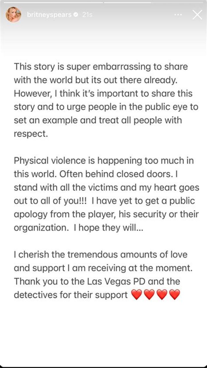 Britney Spears Issues Statement After Security Guard Slap Incident – Hollywood Life