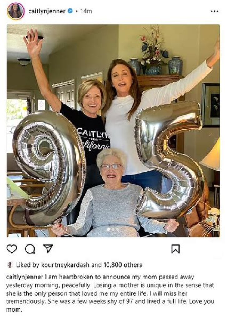 Caitlyn Jenner Celebrates With Her Mom In Rare Video On Her 94th Birthday — Watch