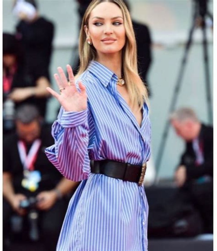 Candice Swanepoel Sizzles In Striped Bikini Amid Reports She’s ‘Dating’ Kanye West