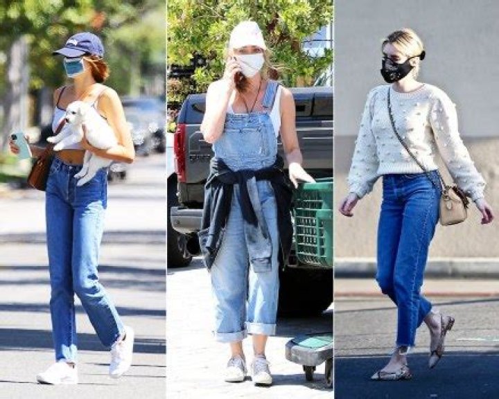 Kaia Gerber, Denise Richards & More Stars Rocking Denim & Face Masks During Quarantine