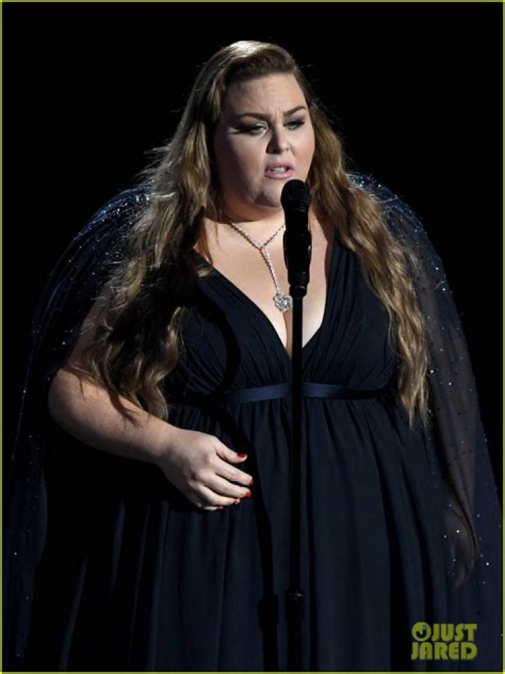 Chrissy Metz Looks Radiant In Red Gown & Gives Powerful Performance At Oscars