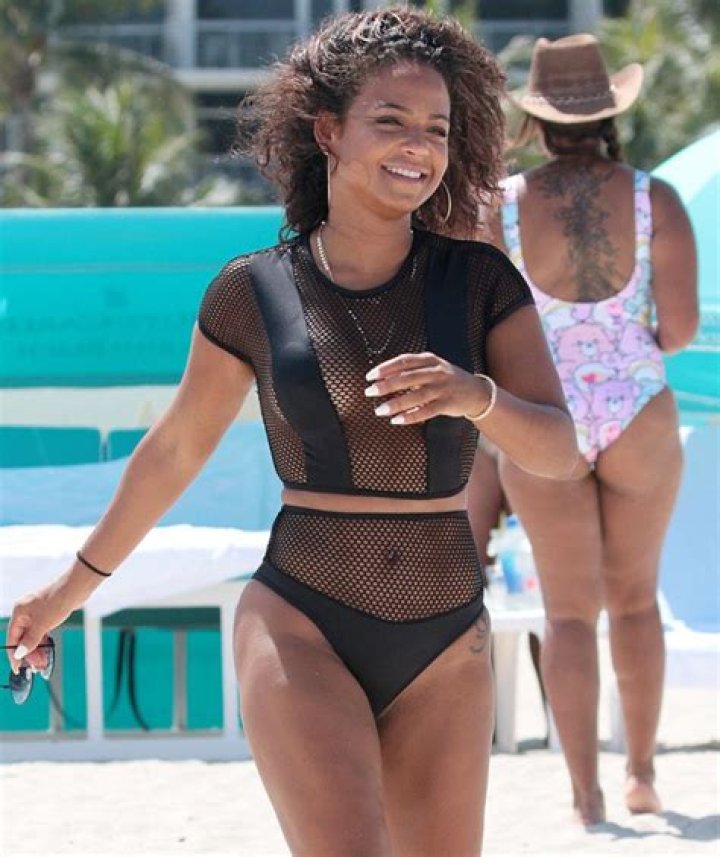 Christina Milian’s Mesh Bikini — Pics