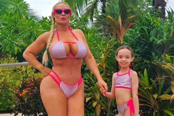 Coco Austin, 44, & Daughter Chanel, 7, Match In Pink Bikinis During Florida Break: Photo