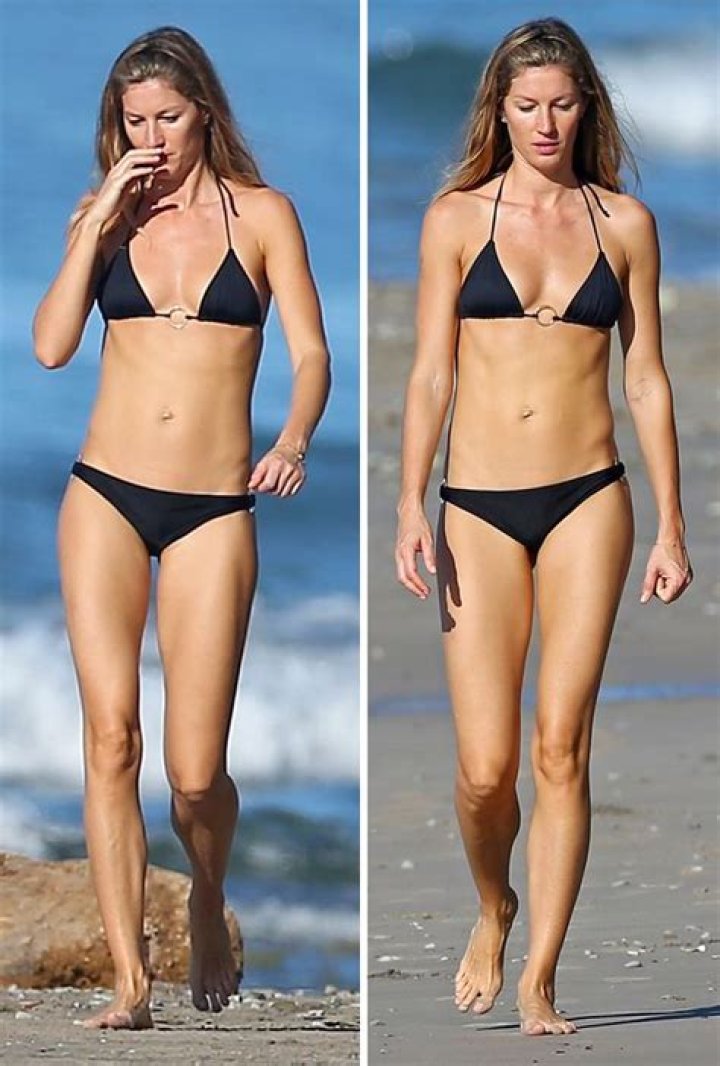 Gisele Bundchen, 40, Goes Makeup Free & Rocks A Tiny Bikini On The Beach — Photo