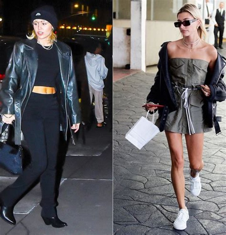 Hailey Bieber & Kylie Jenner Twin In Leather Jackets Heading To Justin Bieber’s Coachella Performance