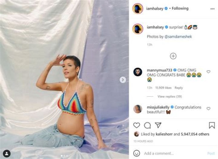 Halsey Shows Off Baby Bump In Gorgeous New Pic As She Reflects on Endometriosis Struggles & ‘Scars’