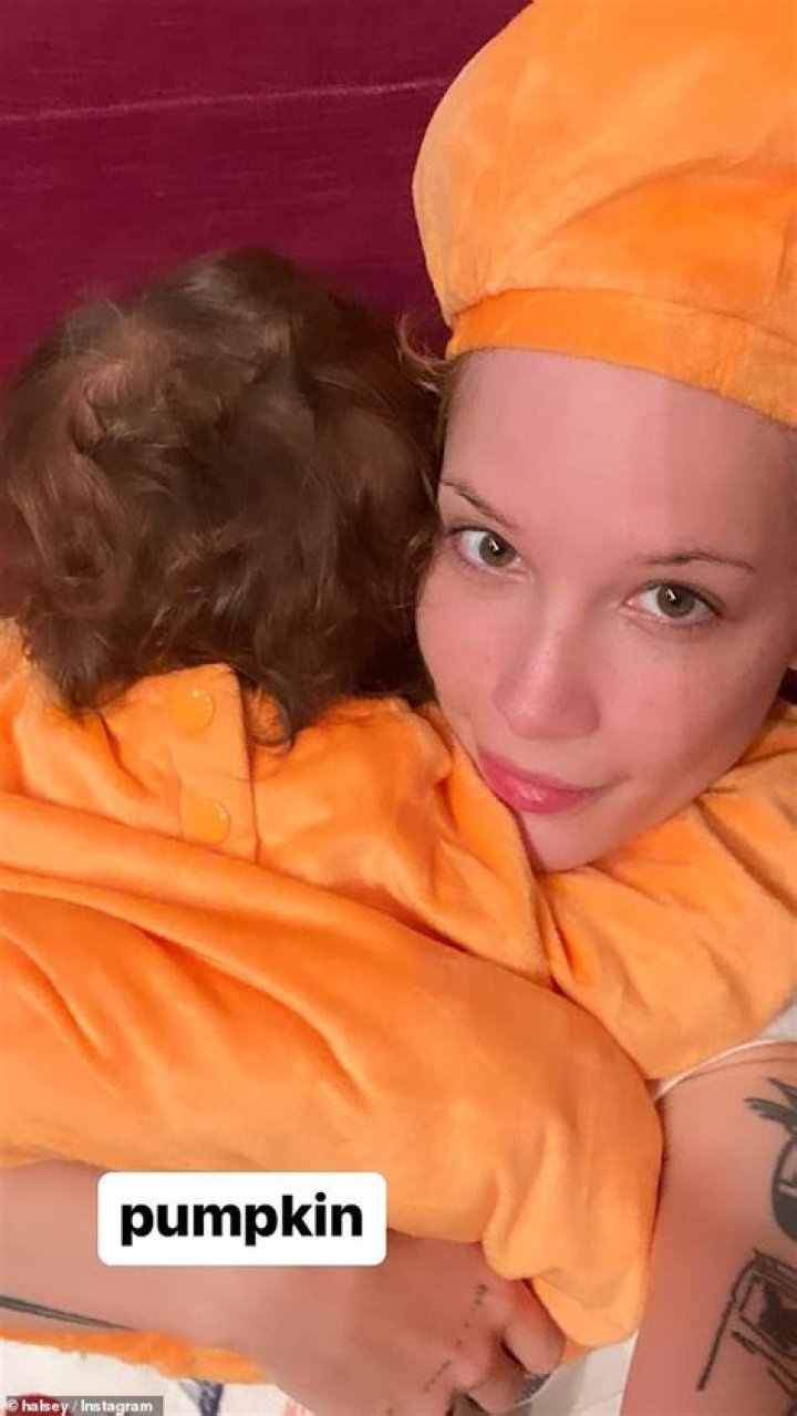 Halsey & Son Edner, 15 Months, Wearing Matching Pumpkin Costumes For Halloween: Photo