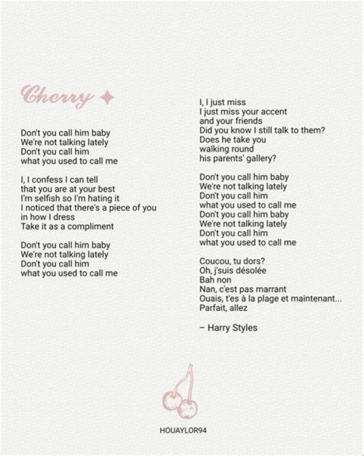 Harry Styles’ ‘Cherry’ Song Features His Ex-Girlfriend, Camille Rowe – Hollywood Life