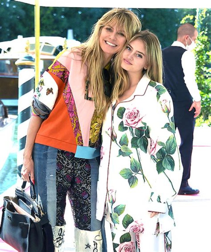 Heidi Klum & Daughter Leni, 17, Look Like Twins In Matching Sequin Dresses For Dolce & Gabbana Show