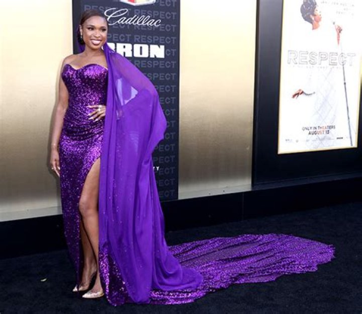 Jennifer Hudson Dazzles In Purple-Sequined Dress At The ‘Respect’ Premiere — Photos