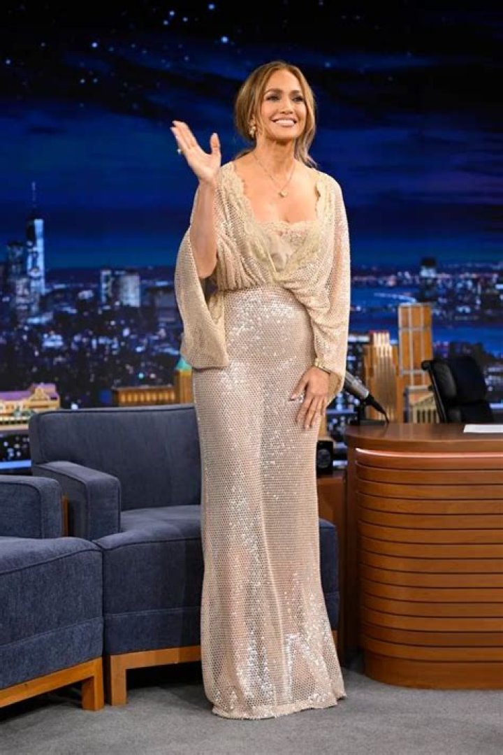 Jennifer Lopez Stuns In Sheer Sequin Mini Dress On ‘The Tonight Show’