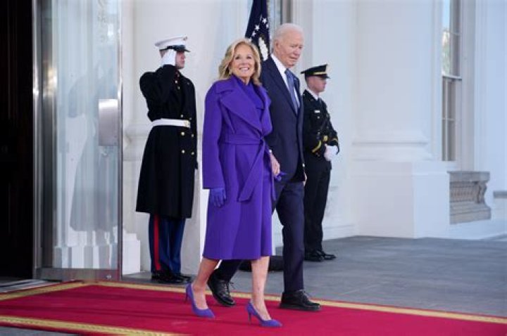 First Lady Jill Biden, 70, Looks Gorgeous In Pretty Polka Dot Dress For The Olympics Opening Ceremony