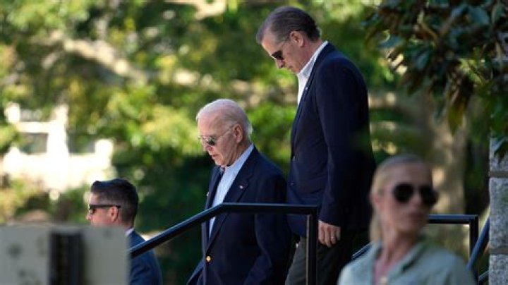Joe Biden Embraces Grandson Hunter, 15, As Family Visits Late Beau’s Grave On 6th Anniversary Of His Death