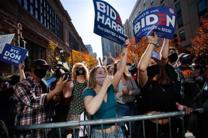 Joe Biden Supporters Celebrating — PICS