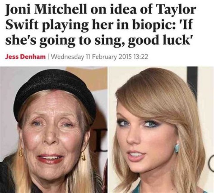 Joni Mitchell Dissed Taylor Swift — ‘All You’ve Got Is A Girl With High Cheekbones’ – Hollywood Life