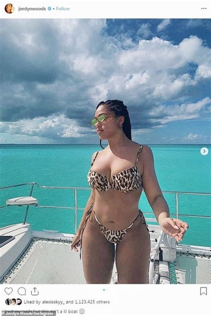 Jordyn Woods Rocks Tiny Colorful Bikini By The Pool: Photos – Hollywood Life