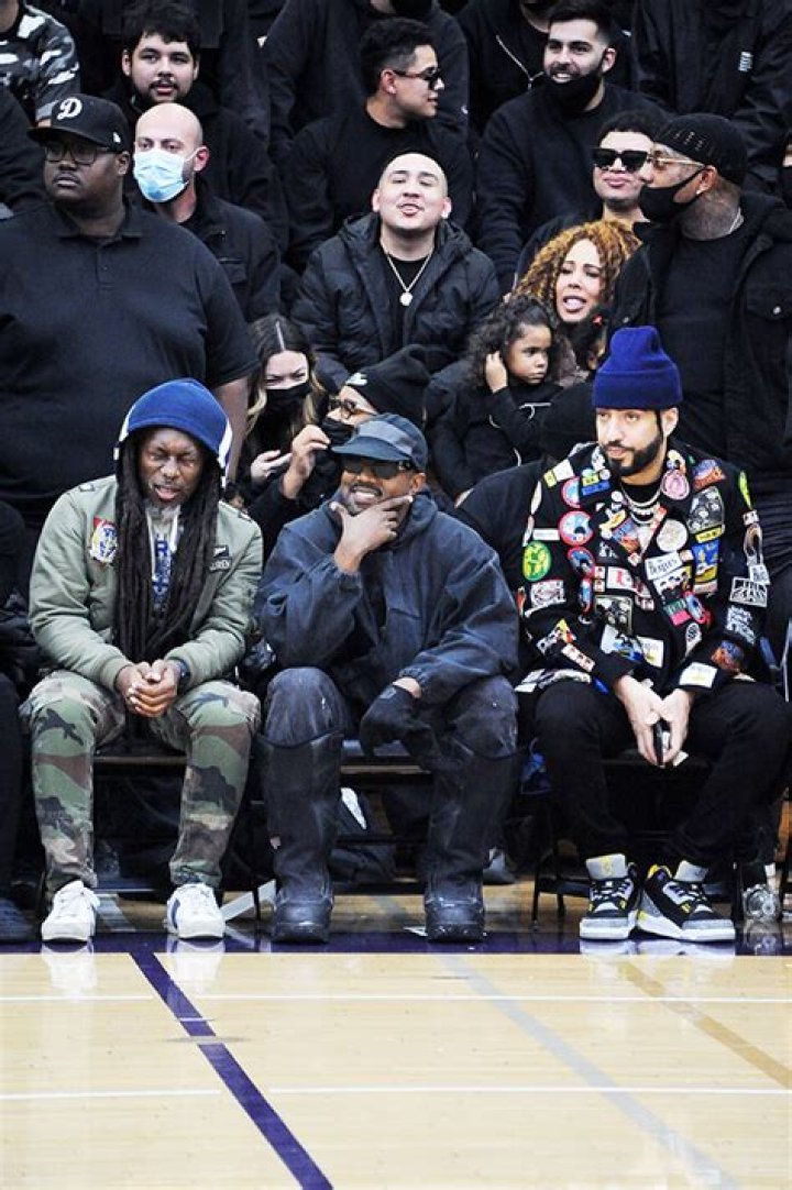 Kanye West Is All Smiles At Basketball Game After Kim Files To Be Legally Single