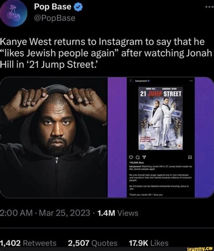 Kanye West Says Jonah Hill Made Him ‘Like Jewish People Again’ – Hollywood Life