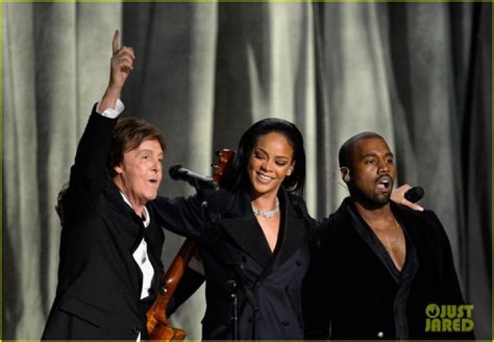 Rihanna, Kanye West & Paul McCartney’s Grammy Performance — ‘FourFiveSeconds’ – Hollywood Life