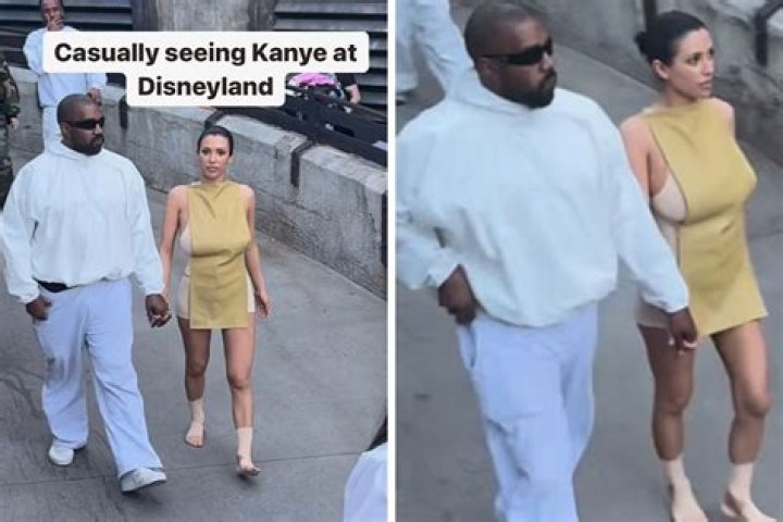 Kanye West’s Wife Bianca Censori Wears Nude-Colored Bodysuit for Disneyland Date