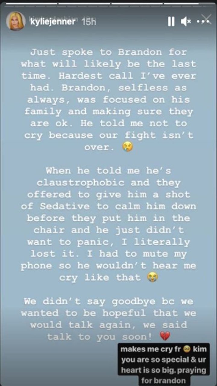 Kylie Jenner & More Of Kim Kardashian’s Siblings Devastated Over Brandon Bernard Execution