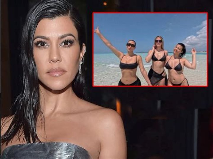 Kourtney Kardashian Reacts to Claim That Sister Kim Shaded Her Bikini Body in Birthday Tribute