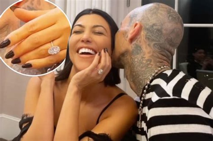 Kourtney Kardashian’s Engagement Ring From Travis Barker — Photos – Hollywood Life