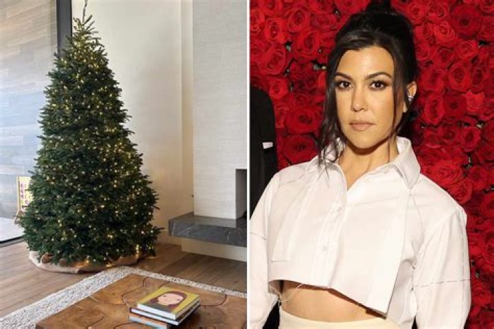 Kourtney Kardashian Shows Off Red Christmas Trees In Her House – Hollywood Life
