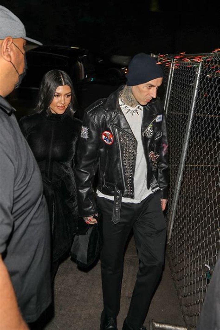 Kourtney Kardashian & Travis Barker Look So In Love Holding Hands Outside Avril Lavigne’s Concert