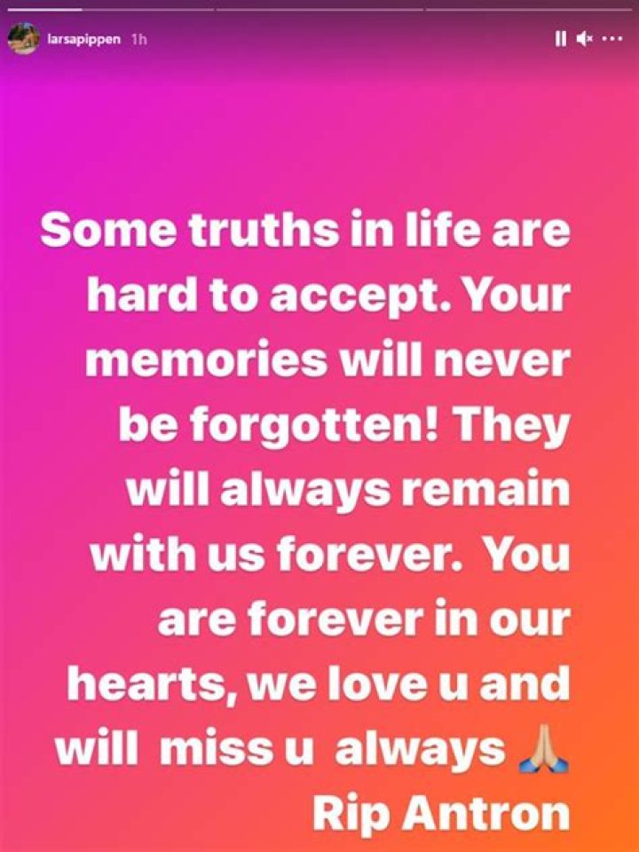 Larsa Pippen Mourns Scottie’s Son Antron, 33, After He Dies: ‘Forever In Our Hearts’