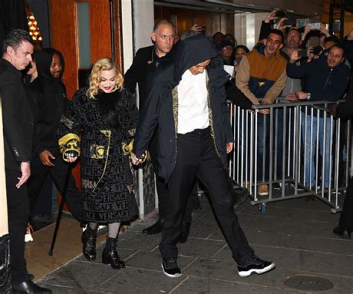 Madonna, 61, Holds Hands With BF Ahlamalik, 25, After Falling On Stage At Madame X Concert