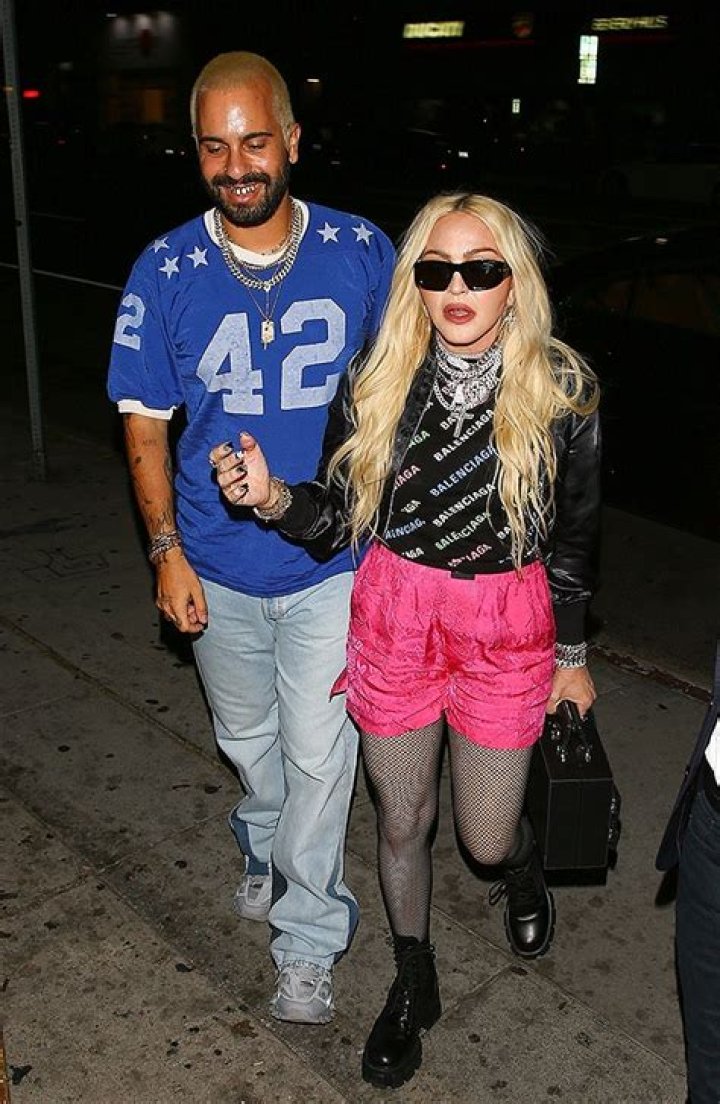 Madonna Rocks Balenciaga Top & Neon Pink Shorts For Dinner Date In Hollywood: Photos