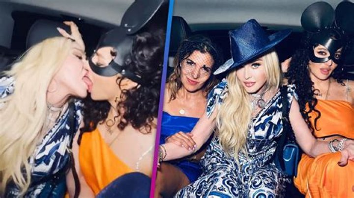 Madonna French Kisses Two Women In Car For 64th Birthday: Video – Hollywood Life