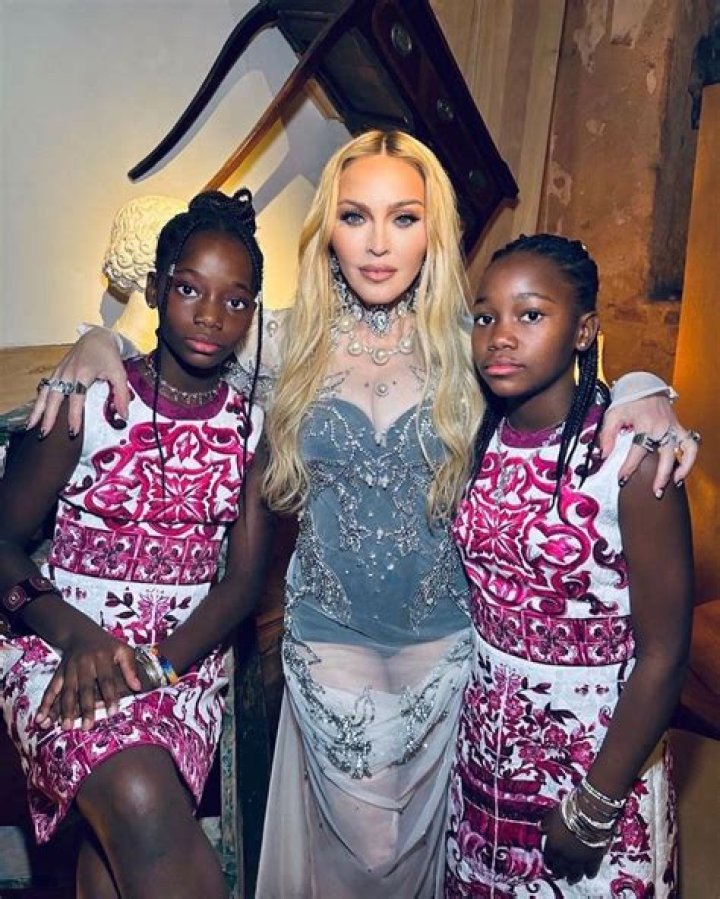 Madonna’s Twins Stella & Estere Have Donut & Dance Party With Older Sibs David & Mercy On 8th Birthday