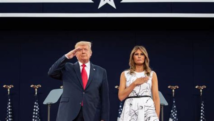 Melania Trump’s Mt. Rushmore Dress Mocked: Twitter Thinks Donald Scribbled On It With A Sharpie