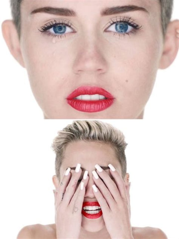Miley Cyrus’ Makeup In ‘Wrecking Ball’ — Grungy Glam Red Lips – Hollywood Life