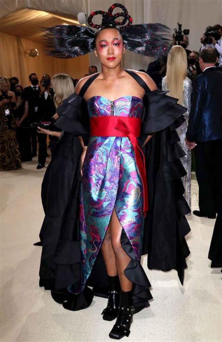 Naomi Osaka’s Extravagant Louis Vuitton Gown At The 2021 Met Gala Pays Tribute To Her Cultures