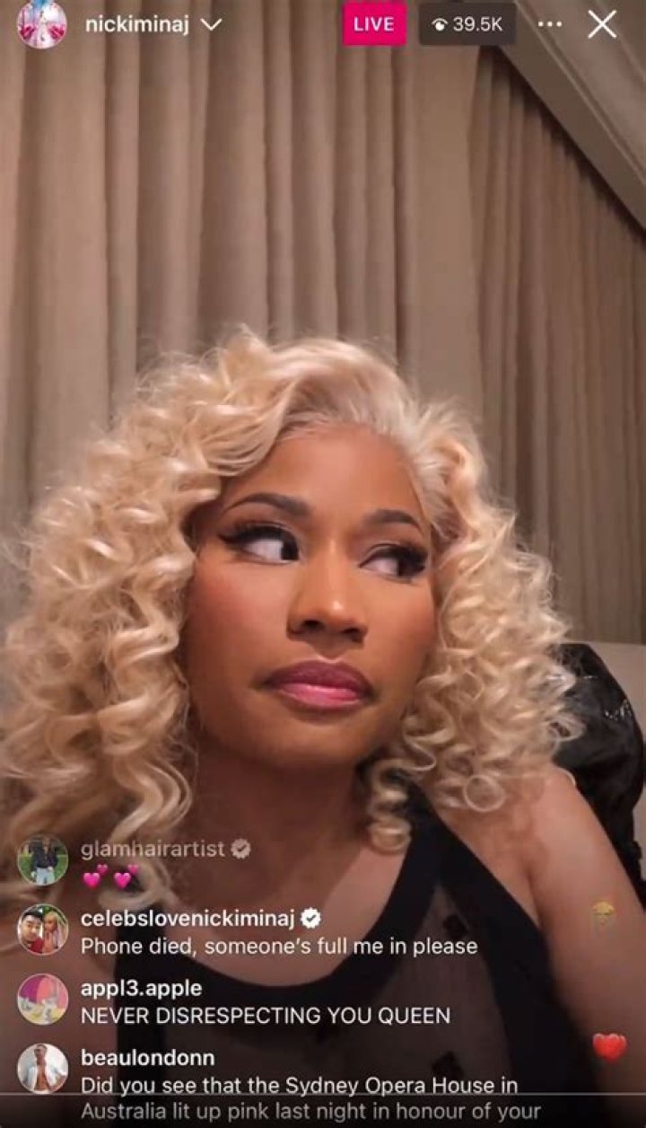 Nicki Minaj Gets Interrupted By Son During Instagram Live Session – Hollywood Life